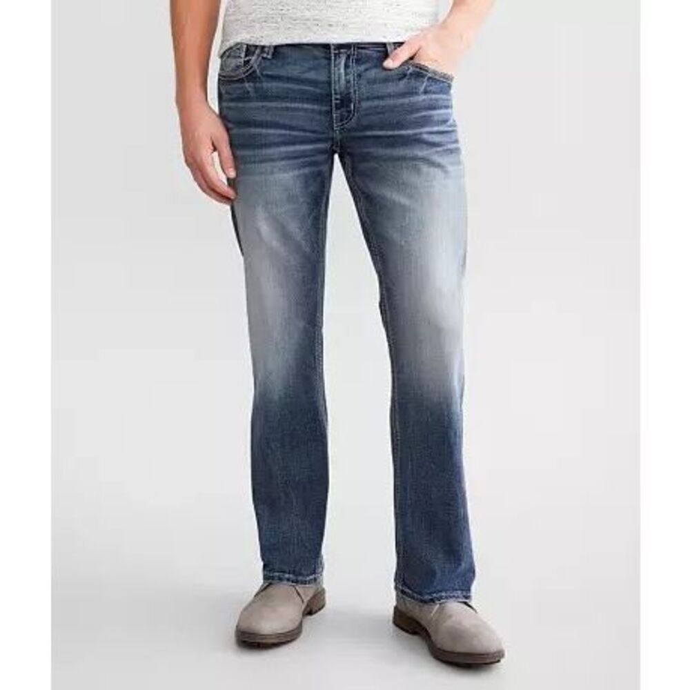BKE Buckle Mens Carter Jeans Straight
Sz 33R Medium Wash
